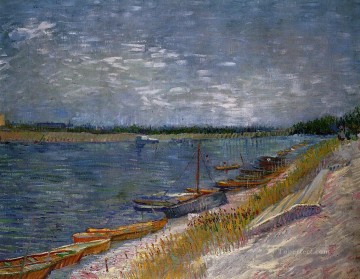 Barcos amarrados Vincent van Gogh Pinturas al óleo